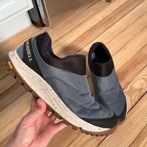 Merrell Mens Nova Sneaker Moc Slip on Hiking Shoes Blue Puffy comfort size 9